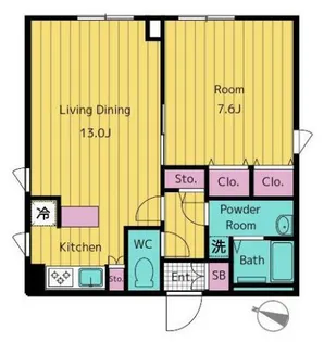 レガシア南麻布【4階】の間取り