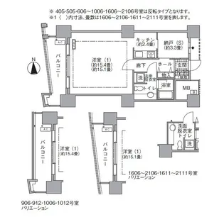 アクティ汐留【5階】の間取り