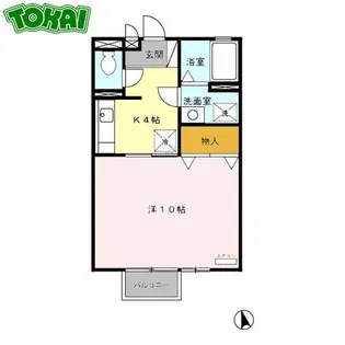 M’s court【1階】の間取り