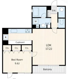 東京都文京区本駒込2【マンション】の間取り