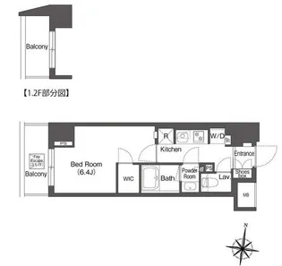 コンフォリア森下リバーサイド【1階】の間取り