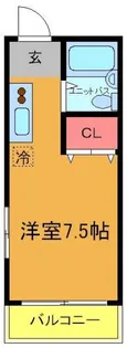 スクエア市川【2階】の間取り