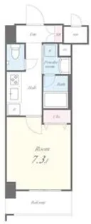 グランレーヴ東尾久【3階】の間取り