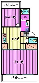 第二ヤマダマンション【1階】の間取り