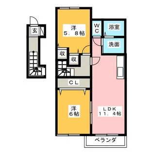 ベガ【2階】の間取り