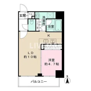 東京都港区南麻布4【マンション】の間取り