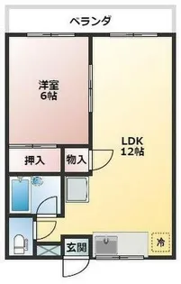 ツツミハイツ【2階】の間取り