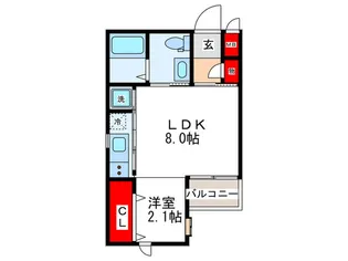 EXE RESIDENCE【4階】の間取り