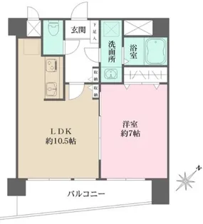 東京都大田区南雪谷1【マンション】の間取り
