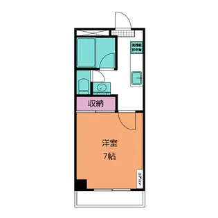 スリーコーポ大和町【2階】の間取り