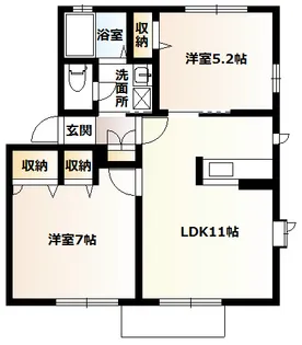 アーバンライフ【1階】の間取り