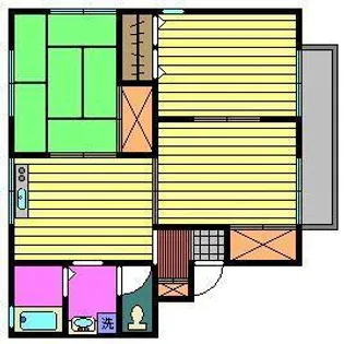 ジュネス【2階】の間取り