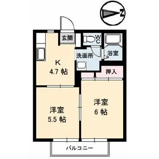 JOYFUL SHIBANAKA【1階】の間取り