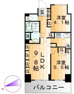 東京都荒川区東日暮里5【マンション】の間取り