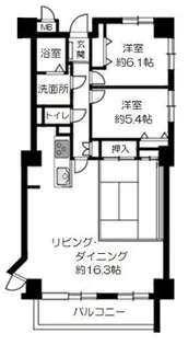 ライフプラザ熊谷【1階】の間取り