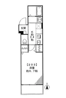 東京都荒川区東尾久5【アパート】の間取り
