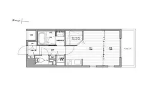 レジディア靭公園【14階】の間取り