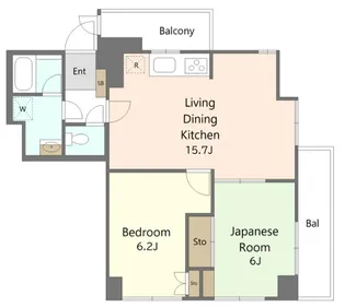 グランレイム羽田【4階】の間取り