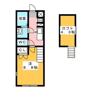 アルエット出川【2階】の間取り