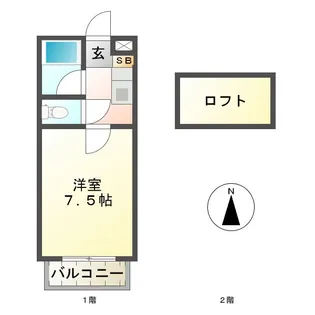 Towards【2階】の間取り