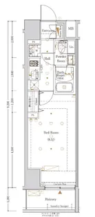 The Log日本橋/ザ ログ日本橋【5階】の間取り