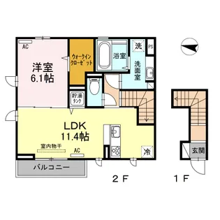ジェンティール【2階】の間取り