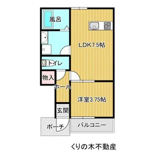 ルミウス片山IV【1階】の間取り
