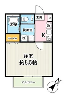 キャメル上福岡A【1階】の間取り
