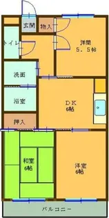 ロータスフラワー【3階】の間取り
