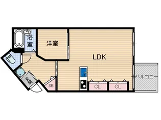 ノースウイング【3階】の間取り
