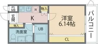 ブライト東住吉【2階】の間取り