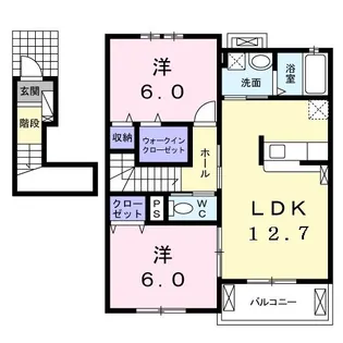 アクティフ ジェルメIII【2階】の間取り