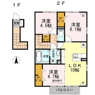 アール・アイ武雄II【2階】の間取り