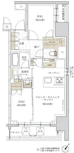 ザパークワンズ日本橋人形町【6階】の間取り
