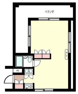 ラルジュ大映【4階】の間取り