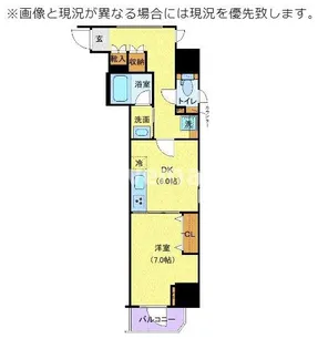 ジェノヴィア御徒町スカイガーデン【2階】の間取り