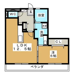 Novel Court IMAISE B棟【1階】の間取り