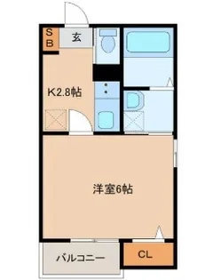 レピュート薬師堂【1階】の間取り