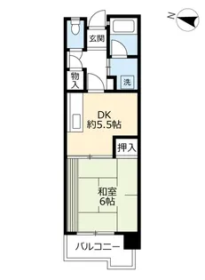URサンハイツ前田【4階】の間取り