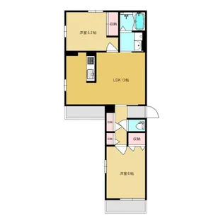三和ハイム A【2階】の間取り