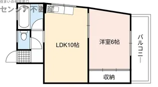 ウスヰマンション【3階】の間取り