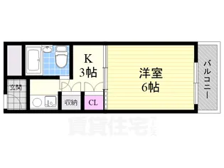 レナジア南摂津【4階】の間取り