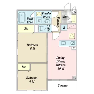 ルシェリア【1階】の間取り