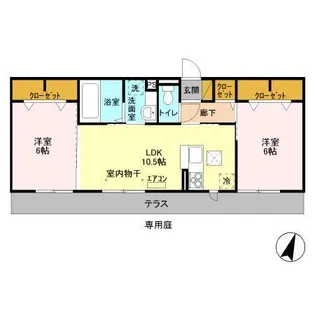 コンフォールコート【1階】の間取り