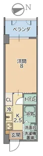 トーマス豊見城【8階】の間取り