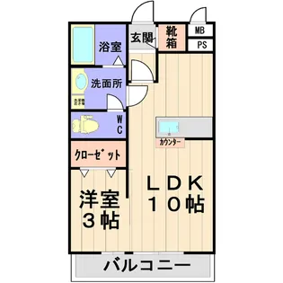 プロムナードII【2階】の間取り