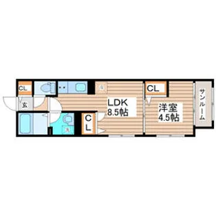 Grand Espoir長町弐番館【1階】の間取り