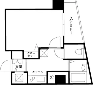 スカイコート池袋第7【7階】の間取り