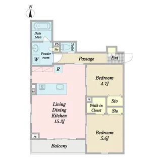 エンシャントヒルズ【2階】の間取り