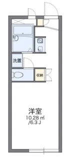 レオパレス富士【1階】の間取り